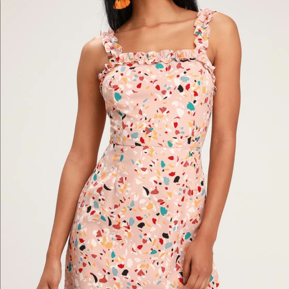 Ruffle strap mini dress - Picture 2 of 3